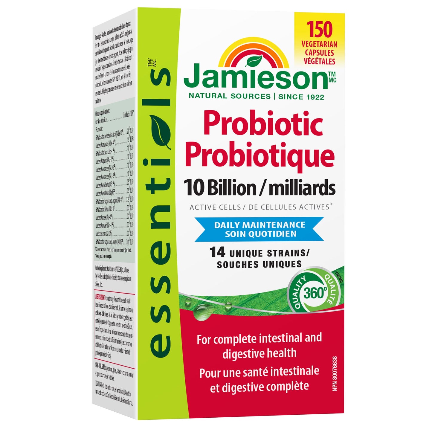 Jamieson 10 Billion Probiotic, 150 Ct - image 1