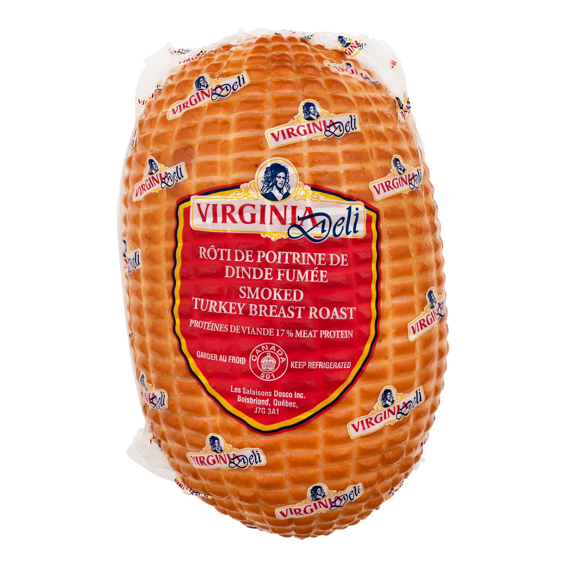 Virginia Deli Whole Smoked Turkey Breast Roast, 3.5 kg average weight* - image 1