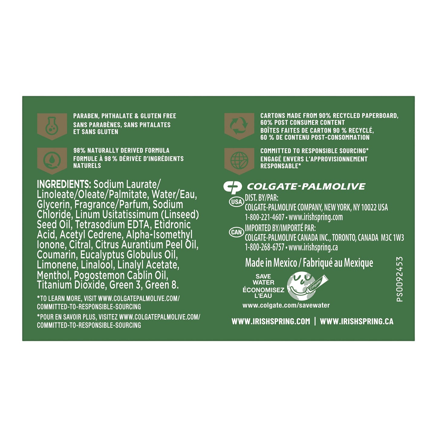 Irish Spring Deodorant Soap, Pack of 20 - image 2