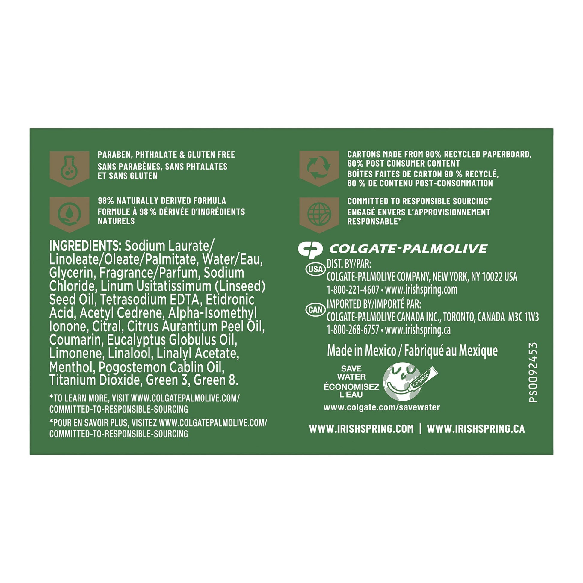 Irish Spring Deodorant Soap, Pack of 20 - image 2