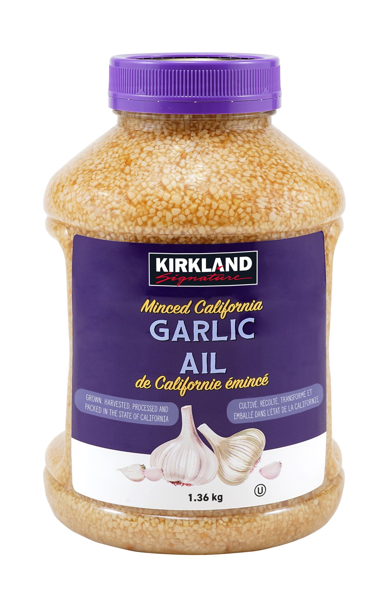 Kirkland Signature Minced California Garlic, 1.36 kg - image 1