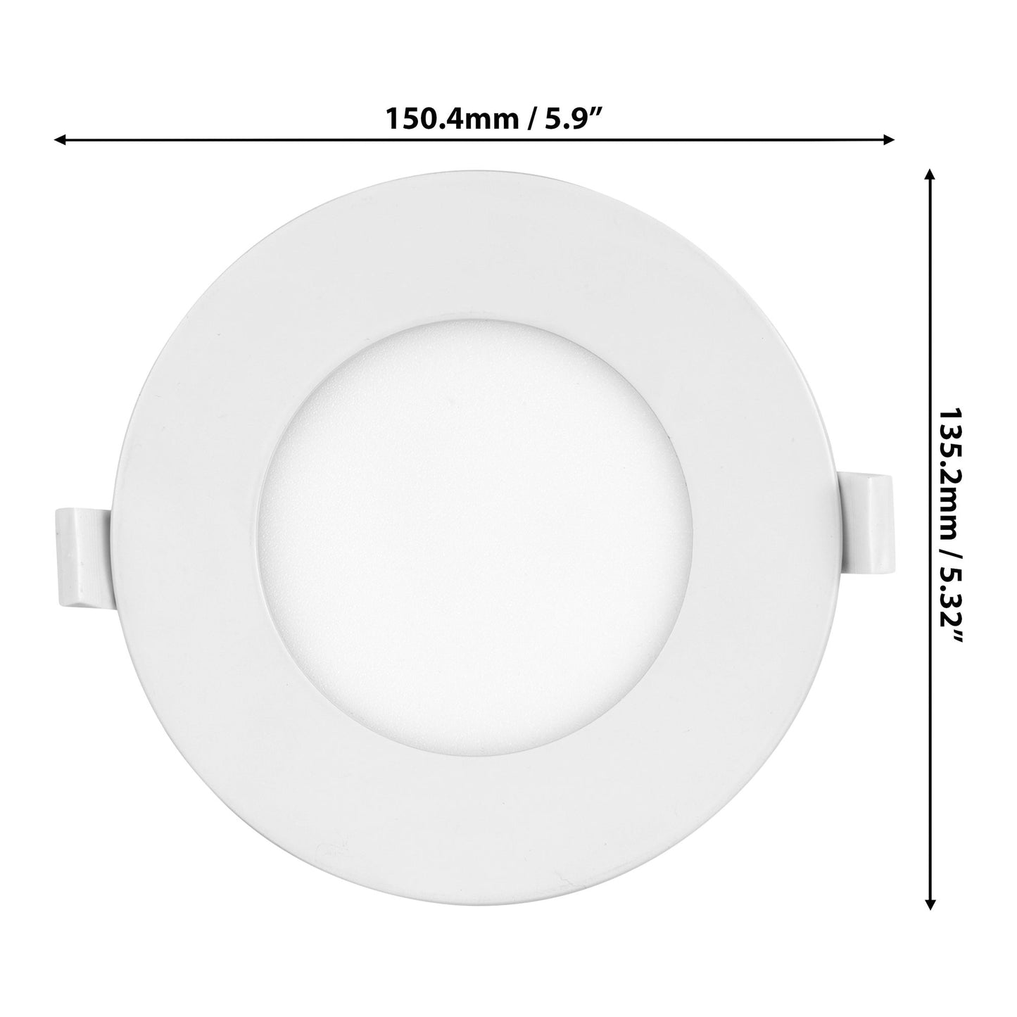 Luminus 4-in. 5CCT Recessed Panel Light Kit, 8-pack - image 2