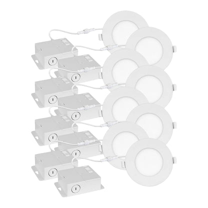 Luminus 4-in. 5CCT Recessed Panel Light Kit, 8-pack - image 3