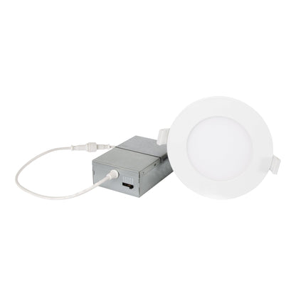 Luminus 4 in. 5CCT Recessed Panel Light Kit, 12-pack - image 4