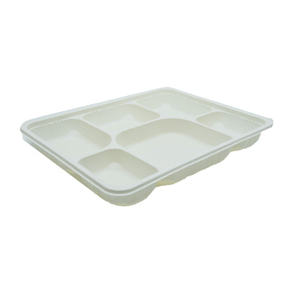 GO4GREEN - 6 Compartment Tray, Pack of 100 - image 1