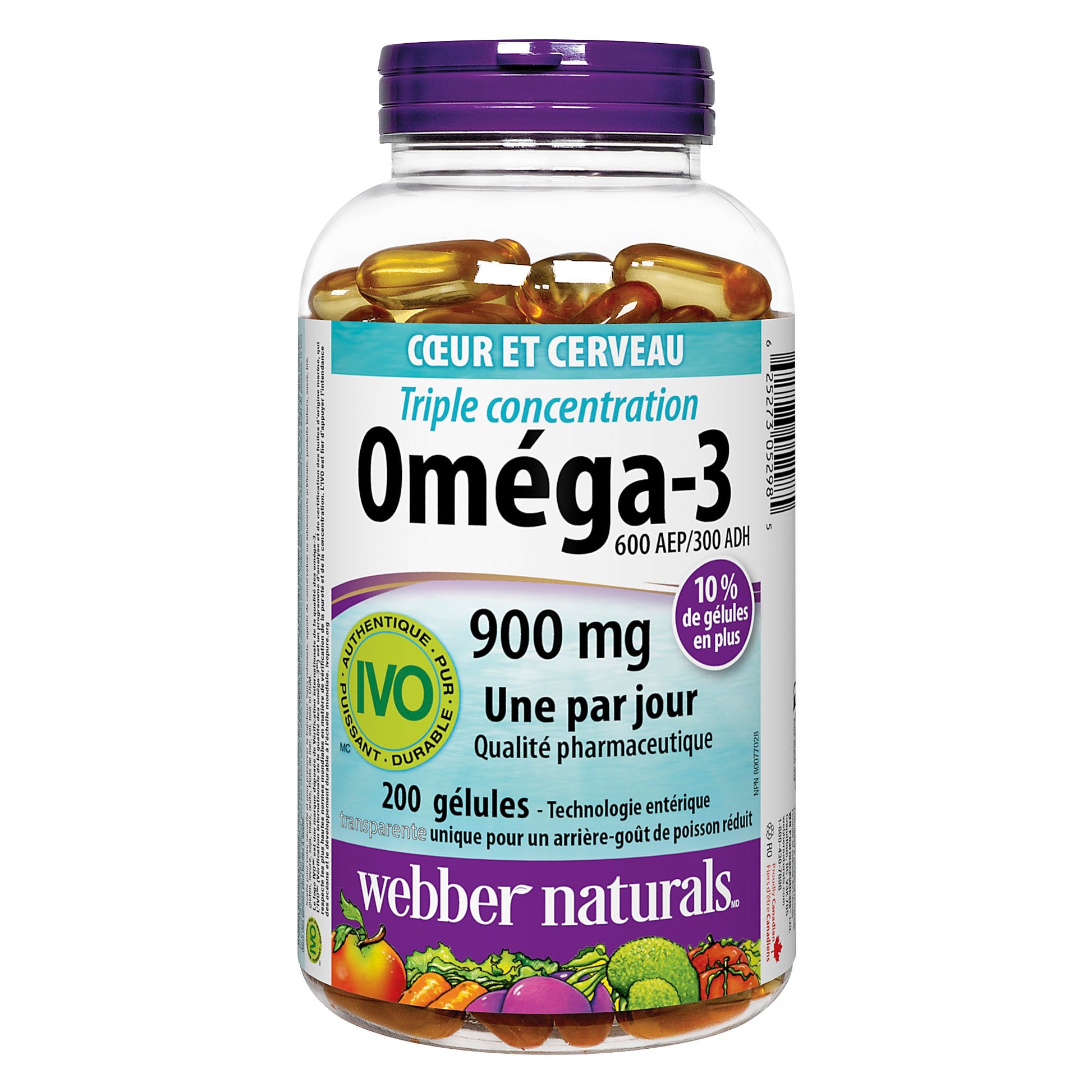 Webber Naturals Triple-strength Omega-3, 200 softgels - image 1