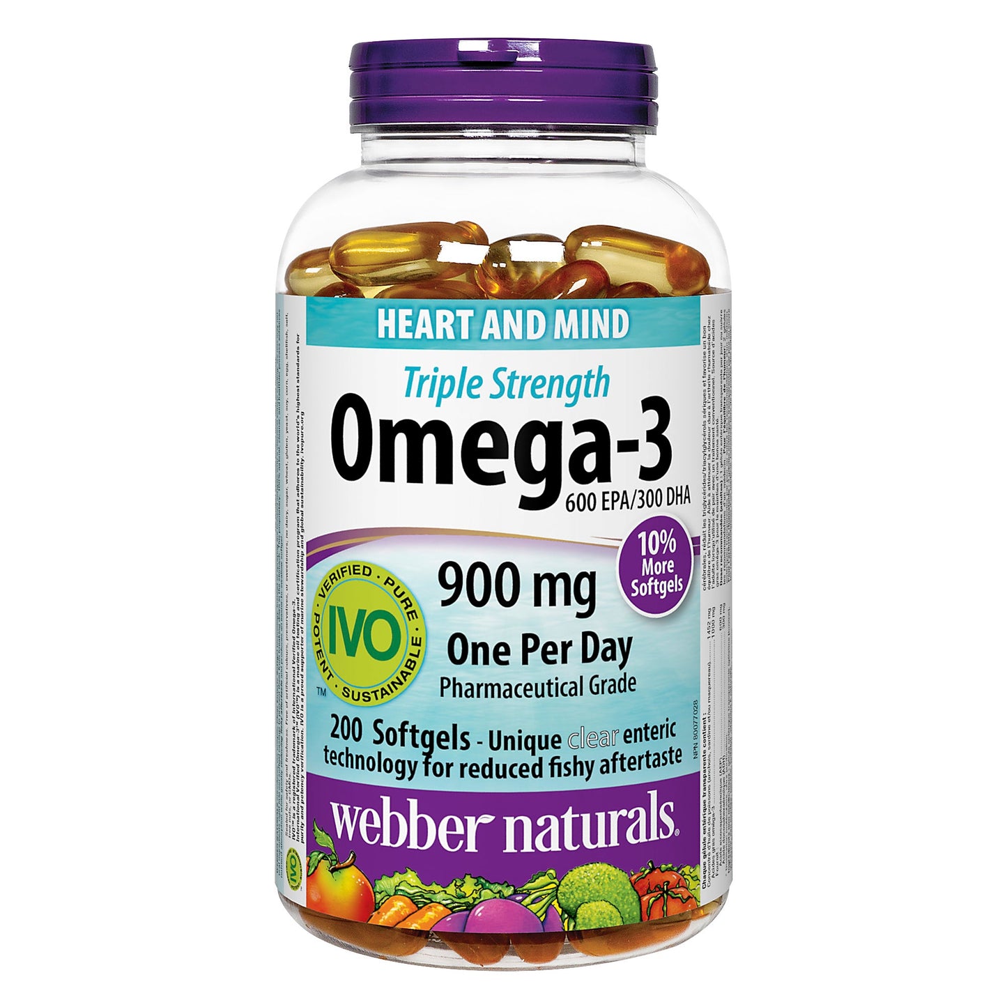 Webber Naturals Triple-strength Omega-3, 200 softgels - image 2