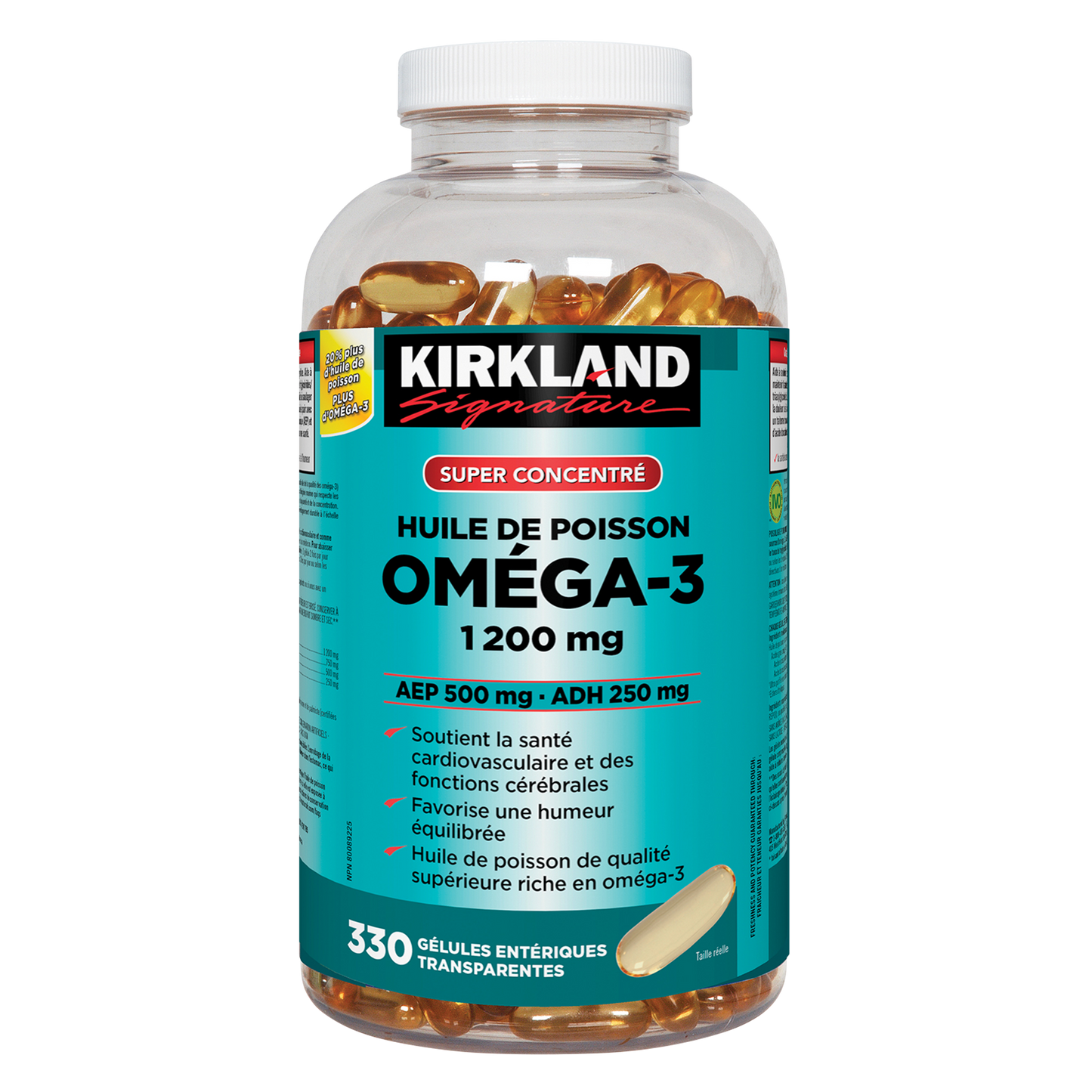 Kirkland Signature Super Concentrate Omega-3 Fish Oil, 330 softgels - image 1