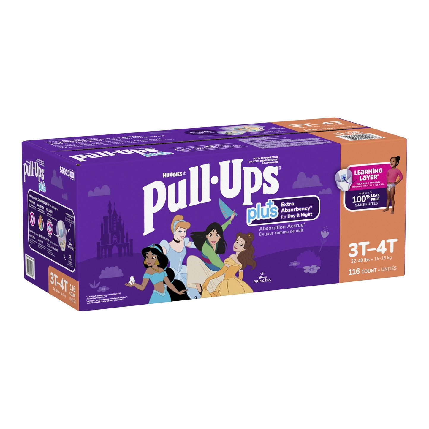 ​Huggies Pull-Ups Plus Training Pants 3T to 4T Girl, 116-pack - image 3