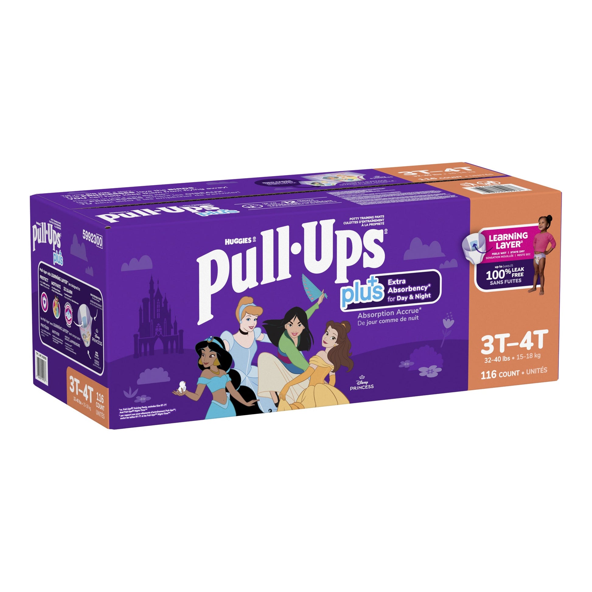 ​Huggies Pull-Ups Plus Training Pants 3T to 4T Girl, 116-pack - image 3