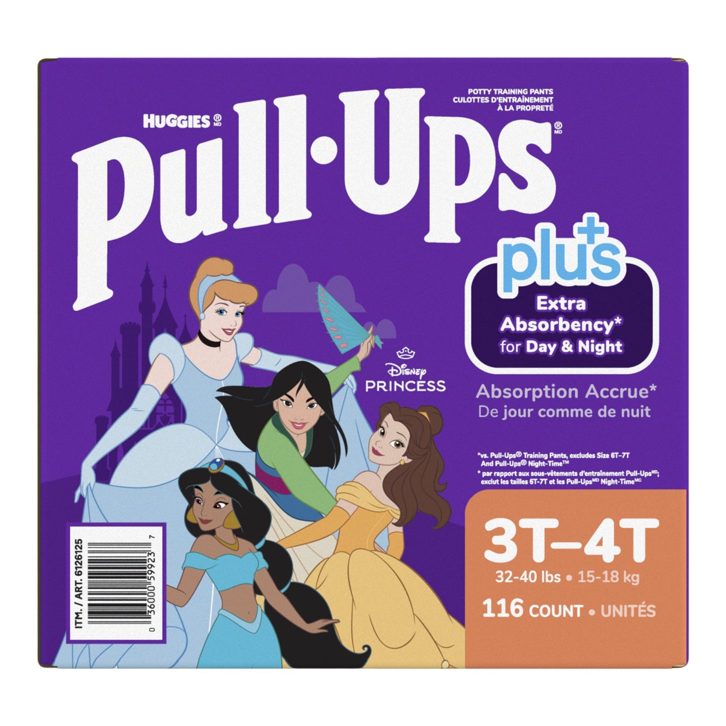 ​Huggies Pull-Ups Plus Training Pants 3T to 4T Girl, 116-pack - image 6