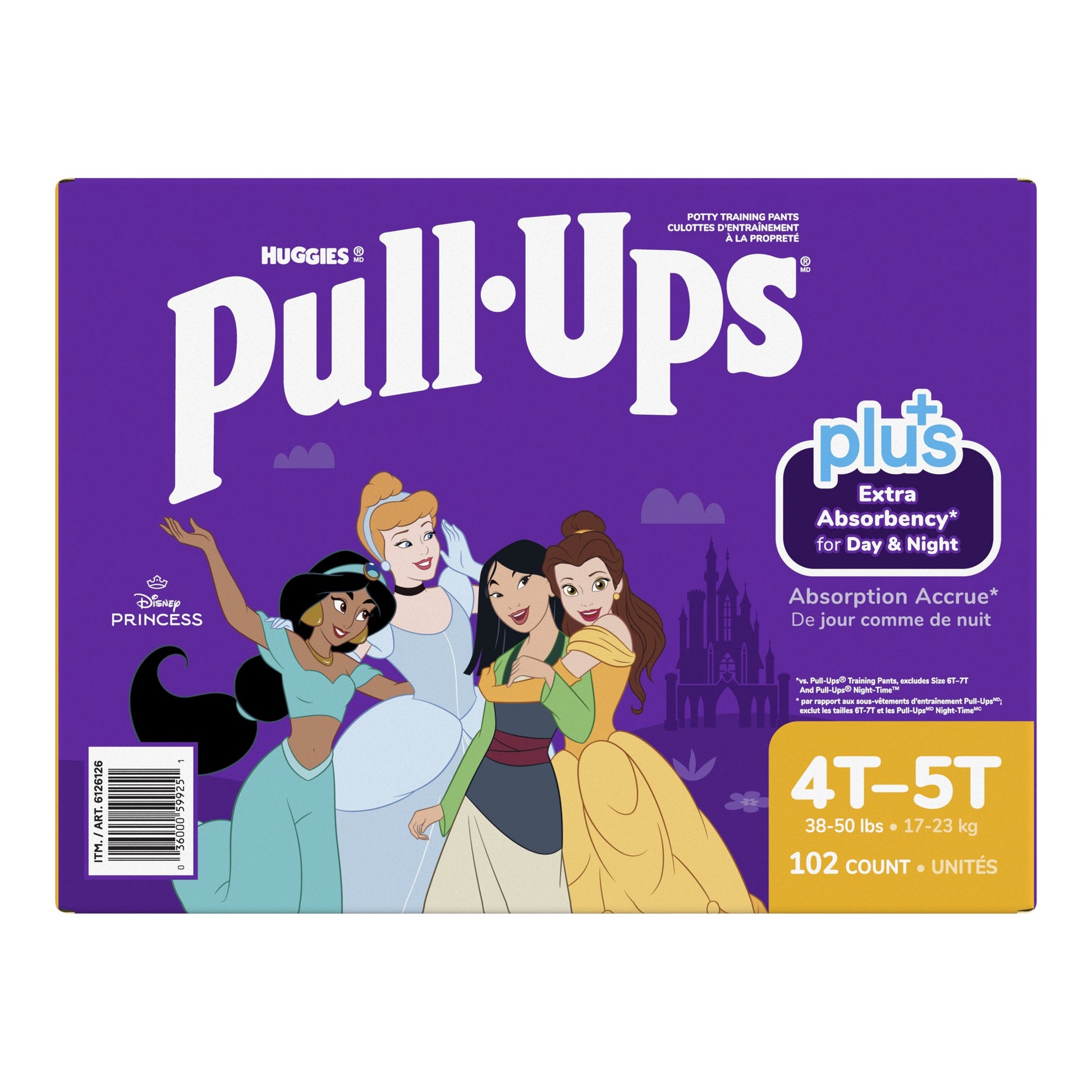 ​Huggies Pull-Ups Plus Training Pants 4T to 5T Girl, 102-pack - image 3