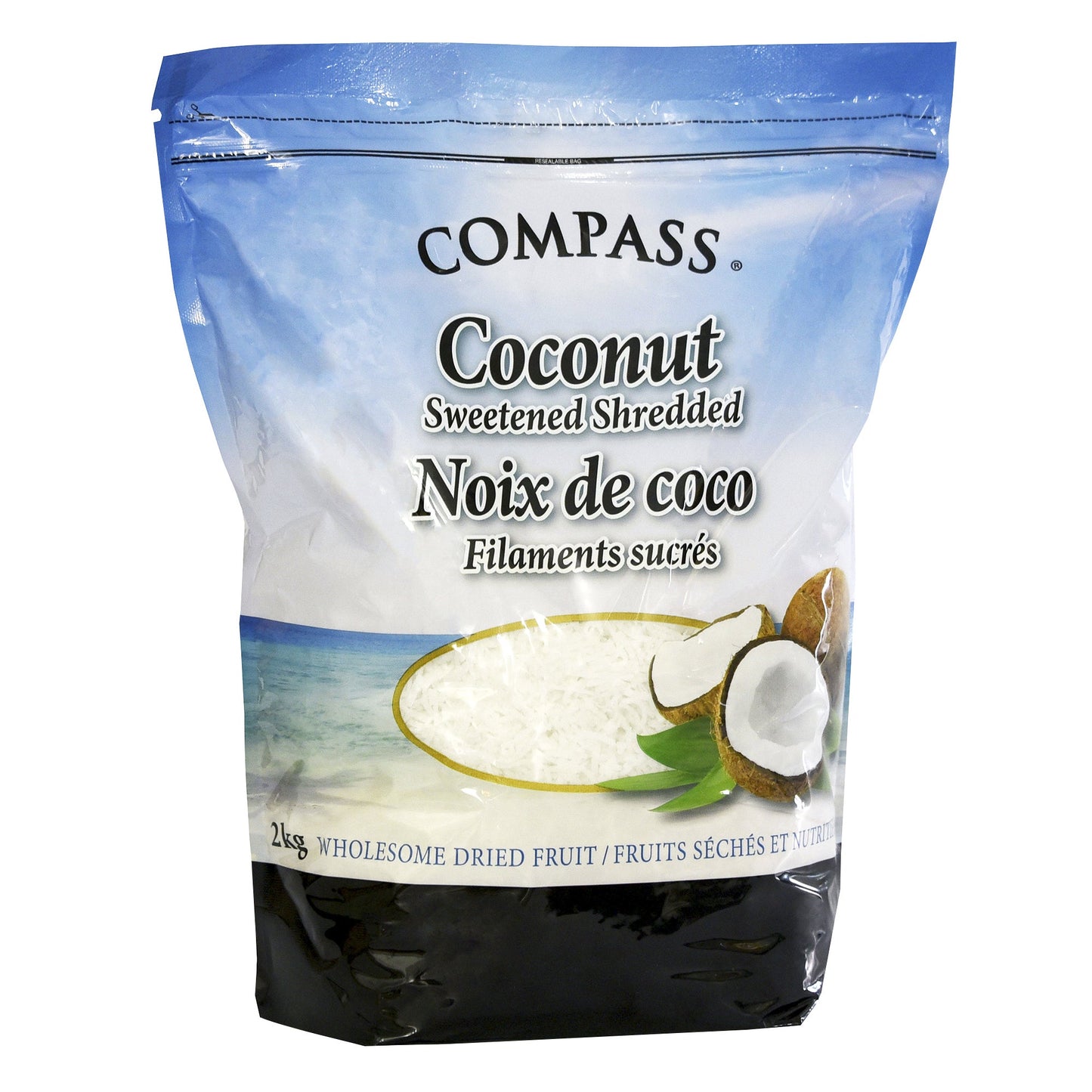 Compass Sweetened Shredded Coconut, 2 kg - image 1