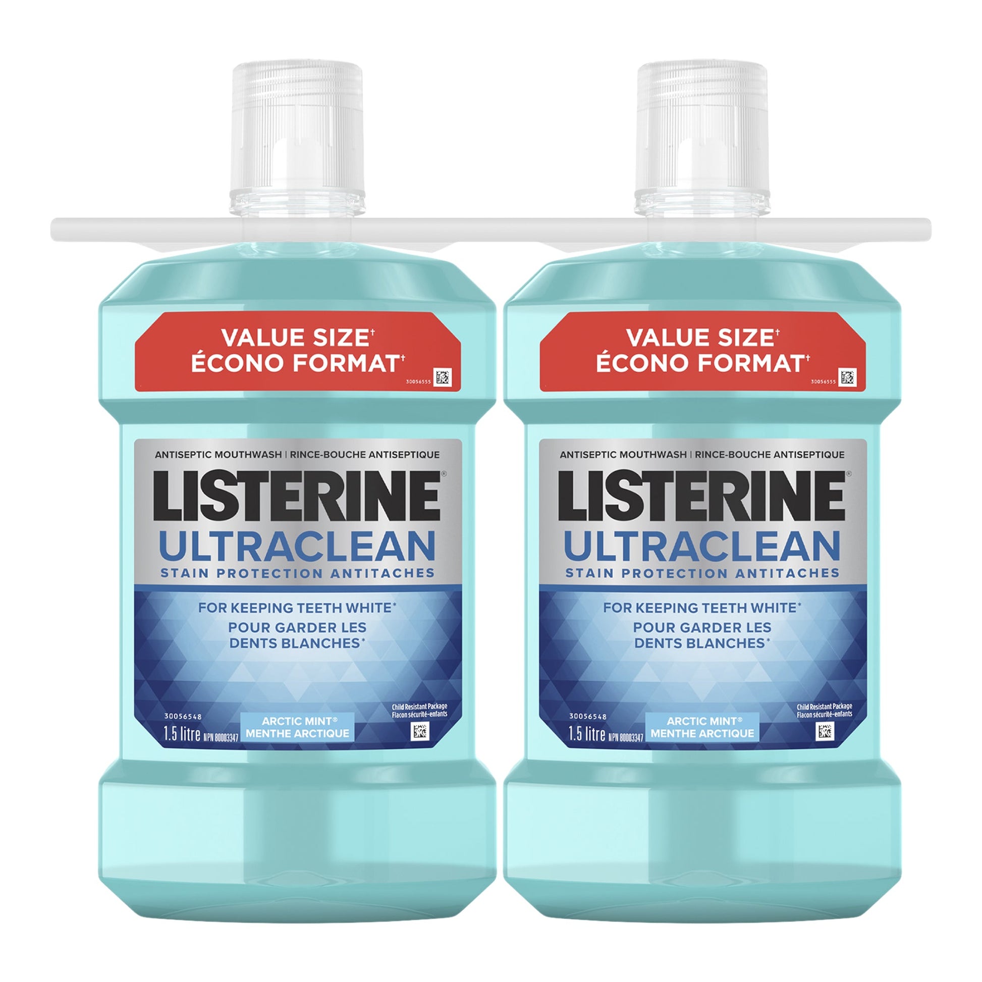 Listerine Ultraclean Anti-stain Mouthwash , 2 × 1.5 L - image 2