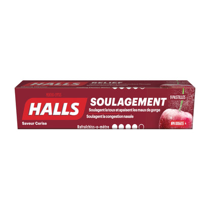 HALLS Mentho-Lyptus Cherry Cough Drops, 20 packs of 9 - image 1