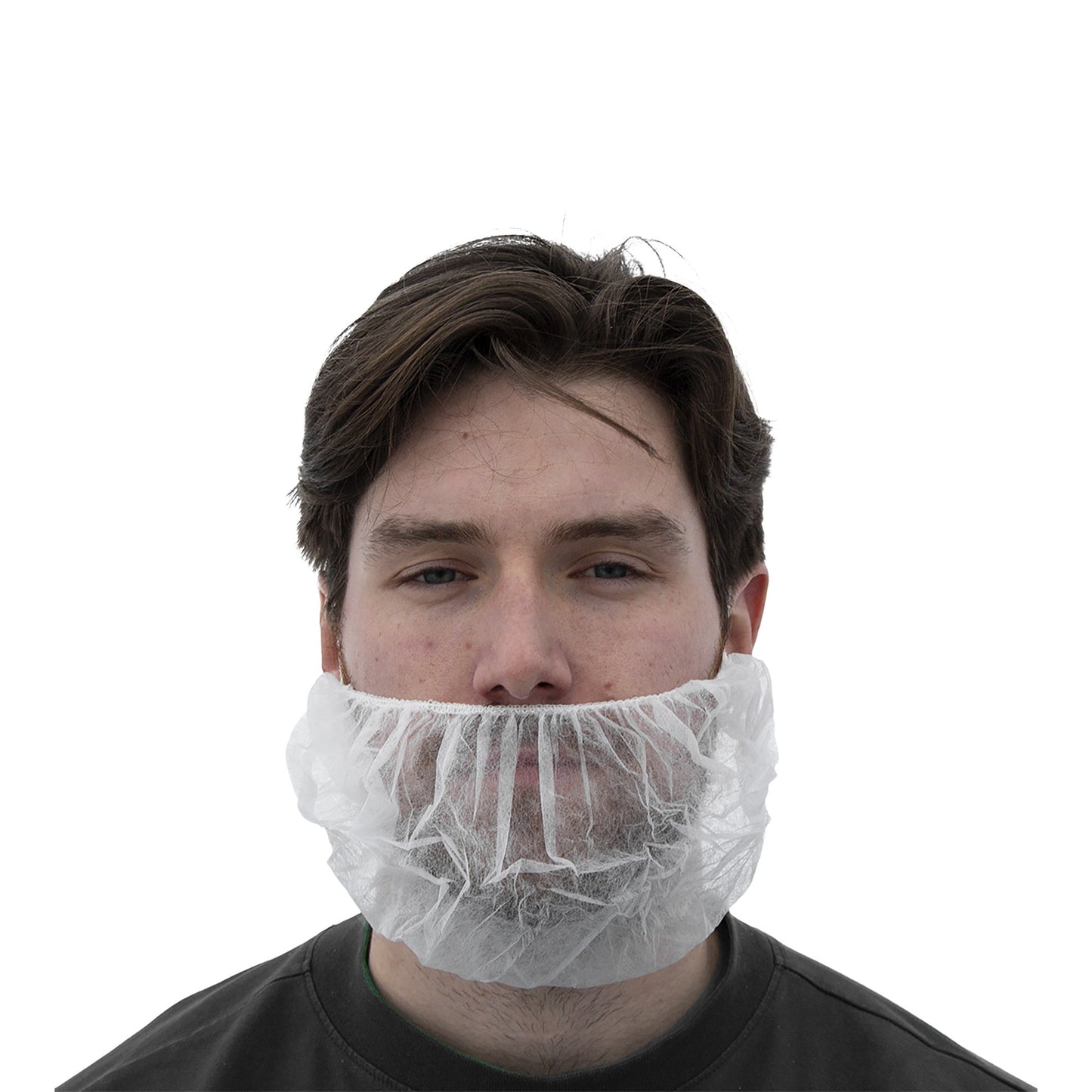 White polypropylene beard cover, case of 10x100pcs - image 1
