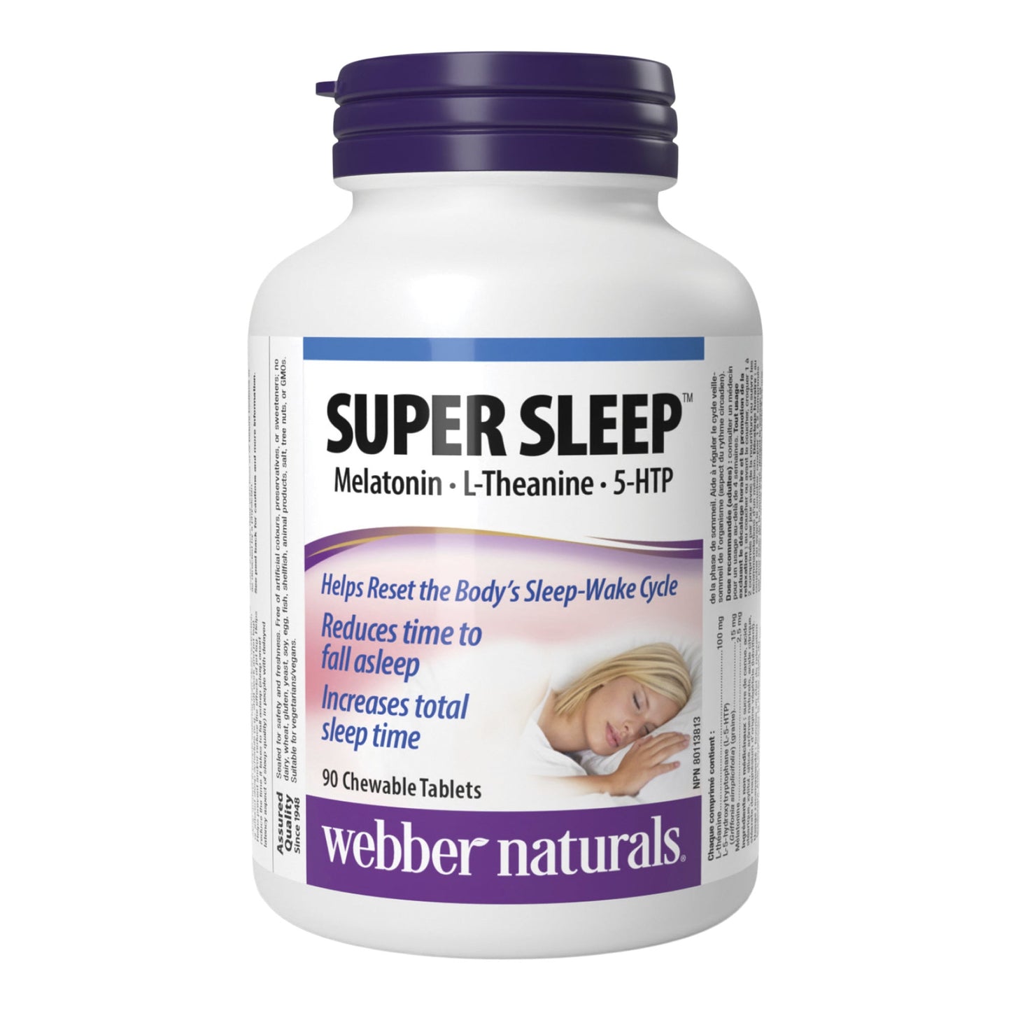 webber naturals Super Sleep 90 Soft-Melt Tablets - image 2
