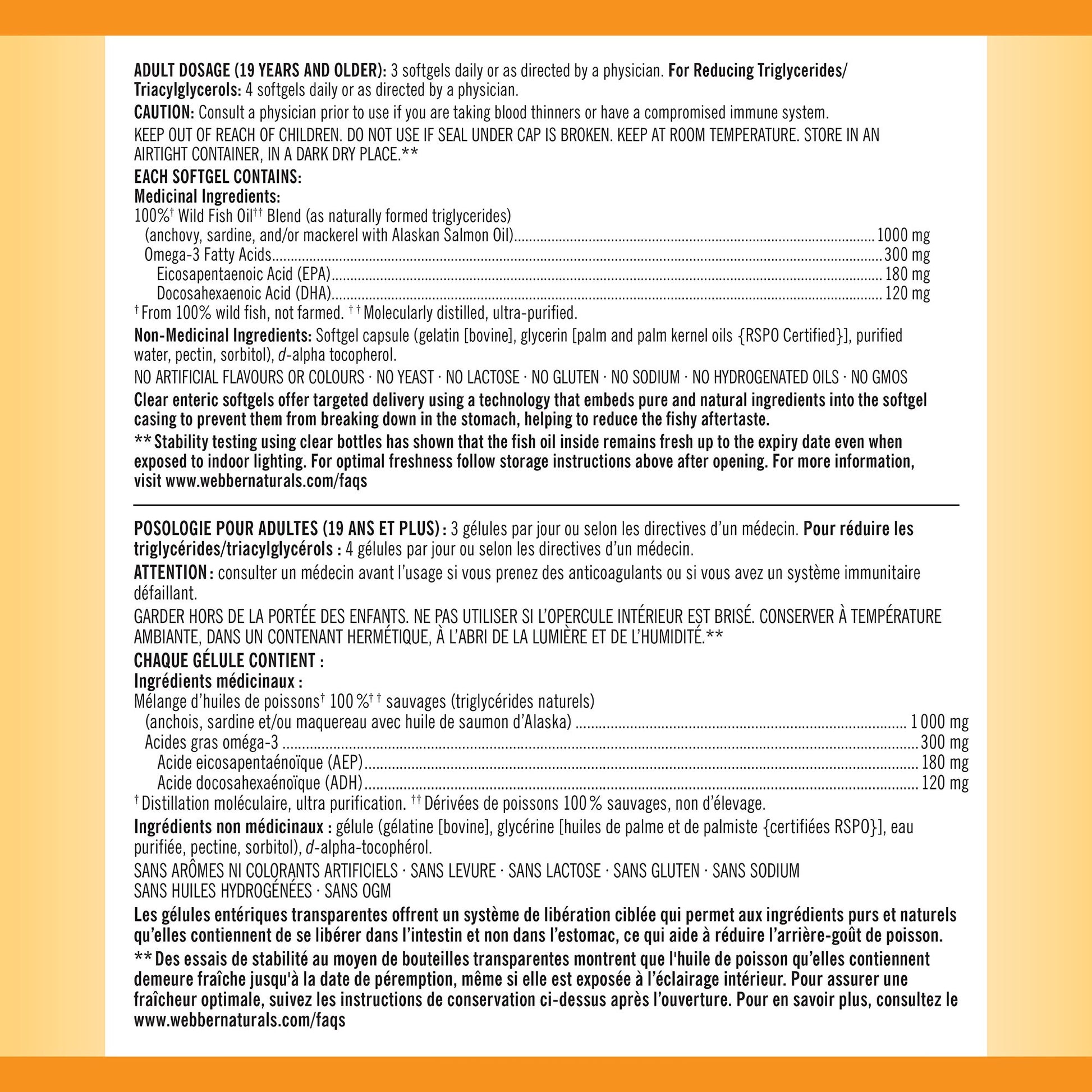 Kirkland Signature 100% Wild Fish Oil Blend, 400 Softgels - image 2