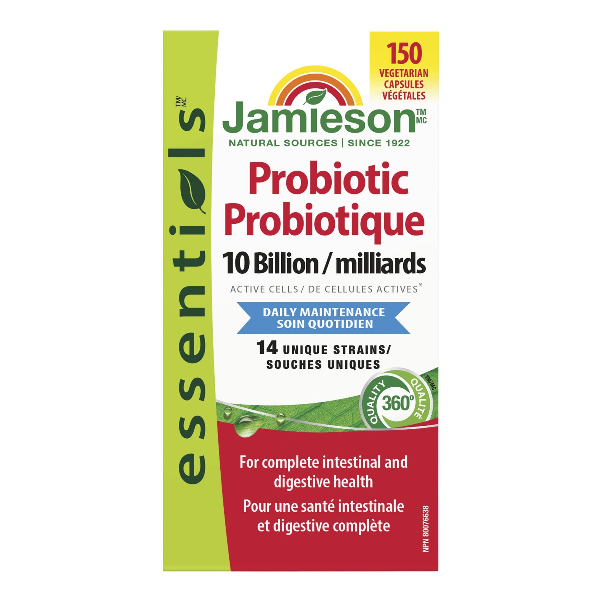 Jamieson Probiotic 10 Billion, 150 capsules - image 1