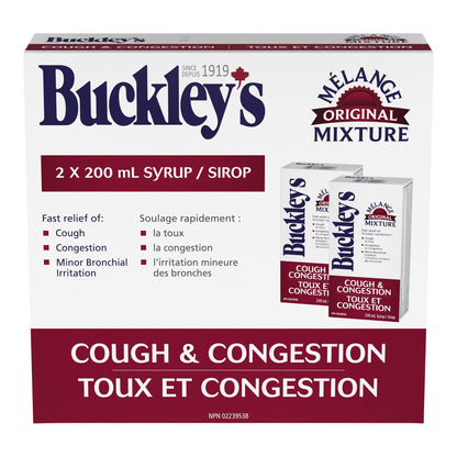 Buckley's Original Mixture, 2 x 200 mL - image 1