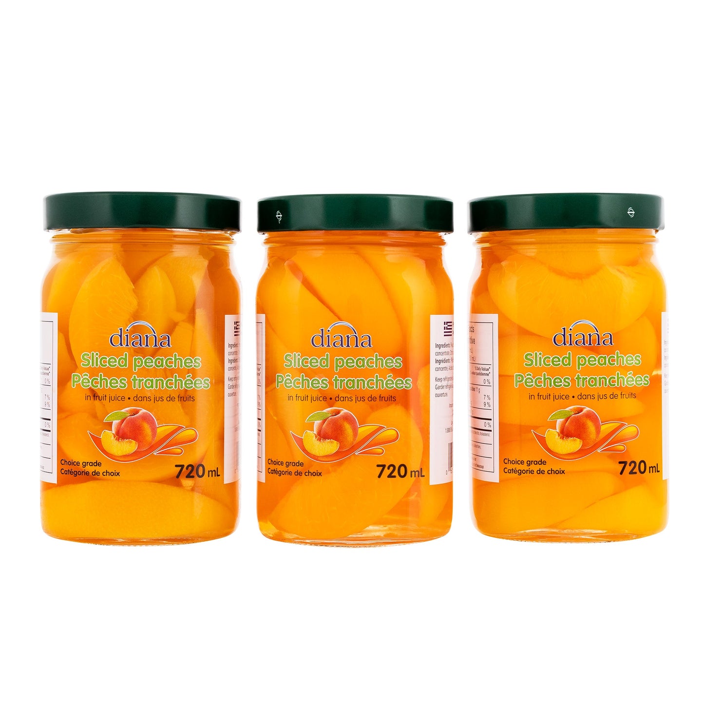 Diana Sliced Peaches, 3 × 720 mL - image 1