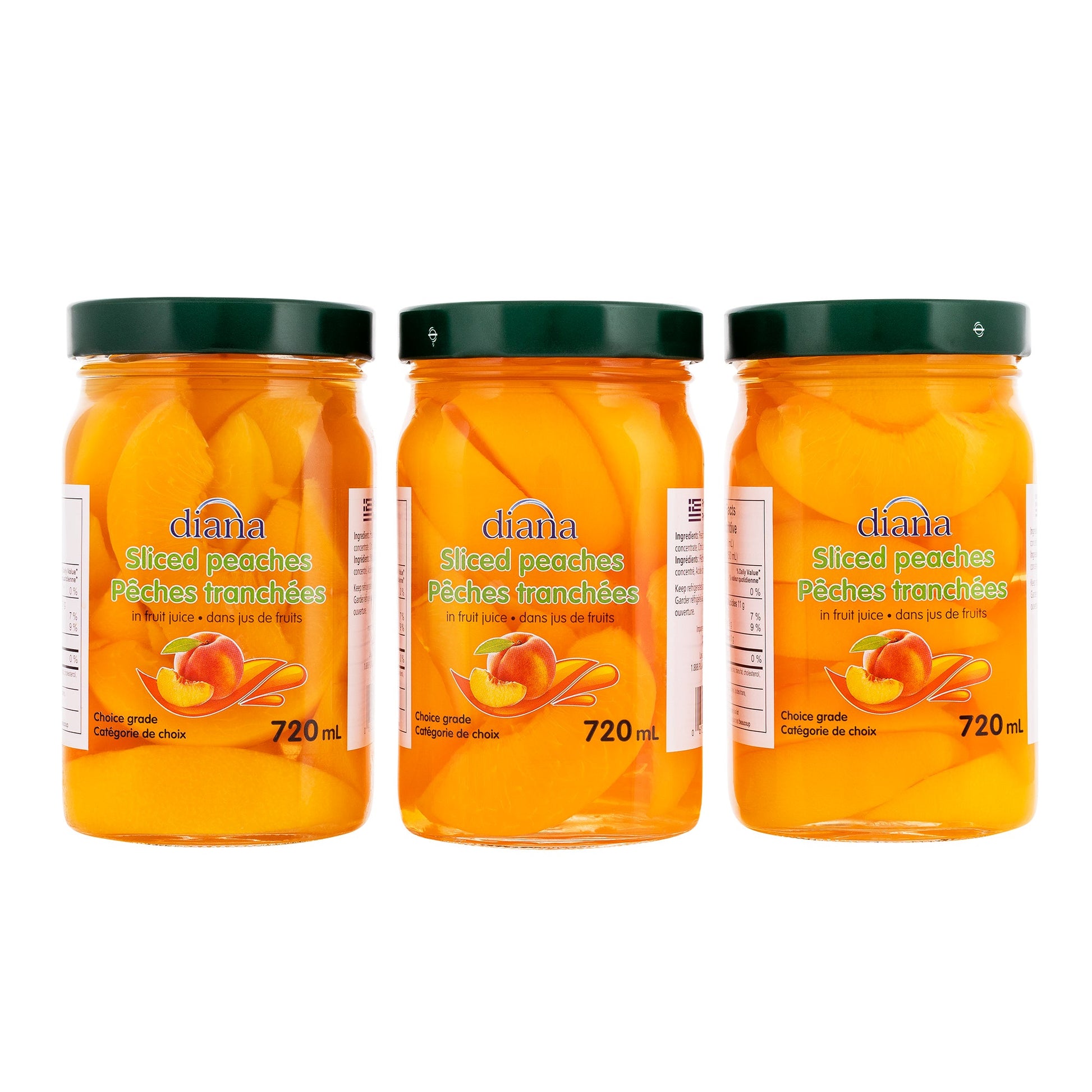 Diana Sliced Peaches, 3 × 720 mL - image 1