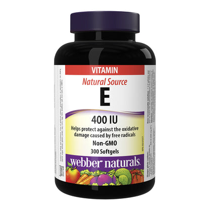 webber naturals Vitamin E 400 IU, 300 Softgels - image 1