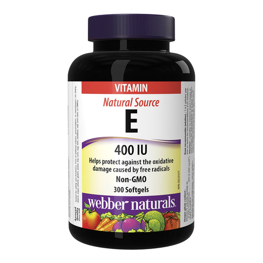 webber naturals Vitamin E 400 IU, 300 Softgels - image 1
