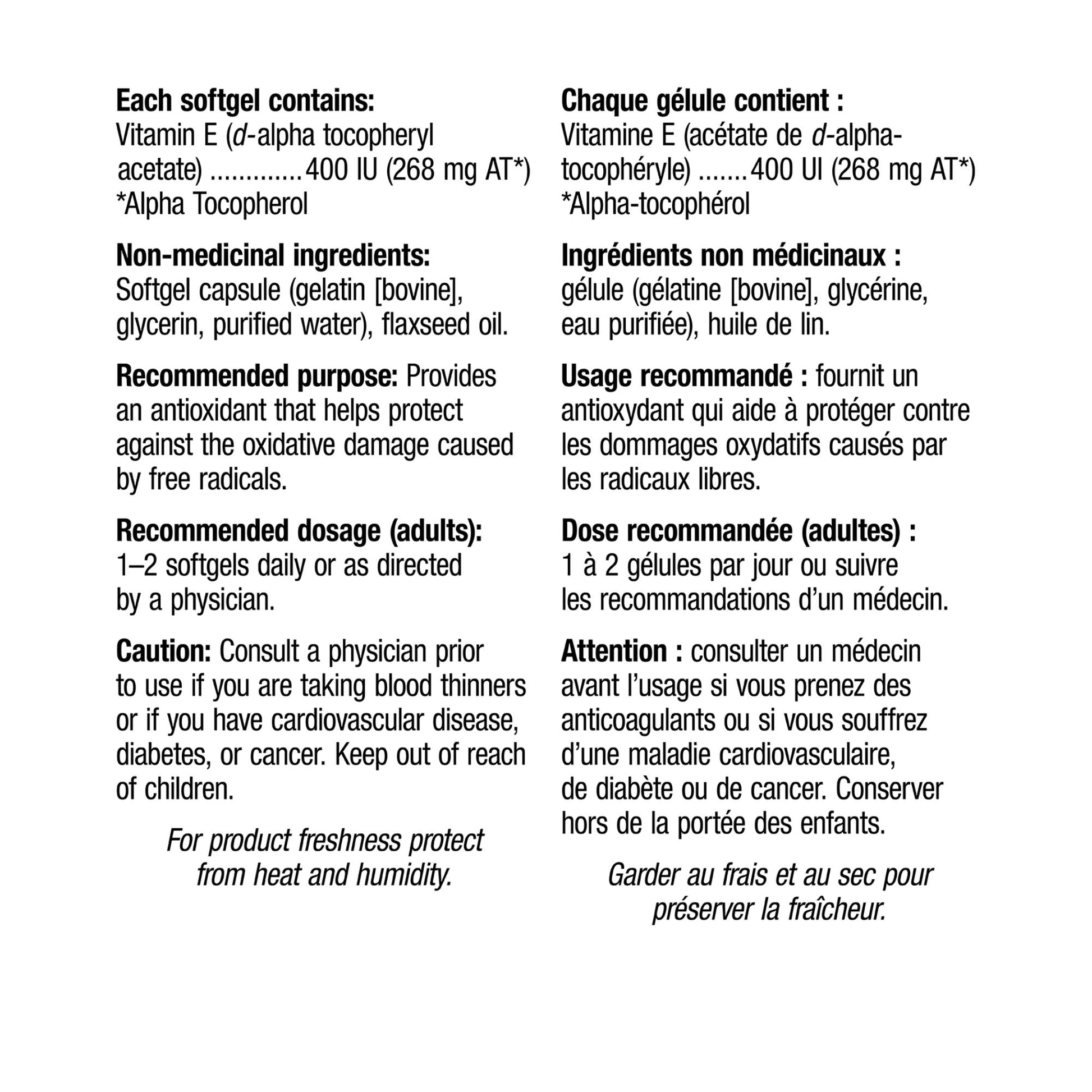 webber naturals Vitamin E 400 IU, 300 Softgels - image 2