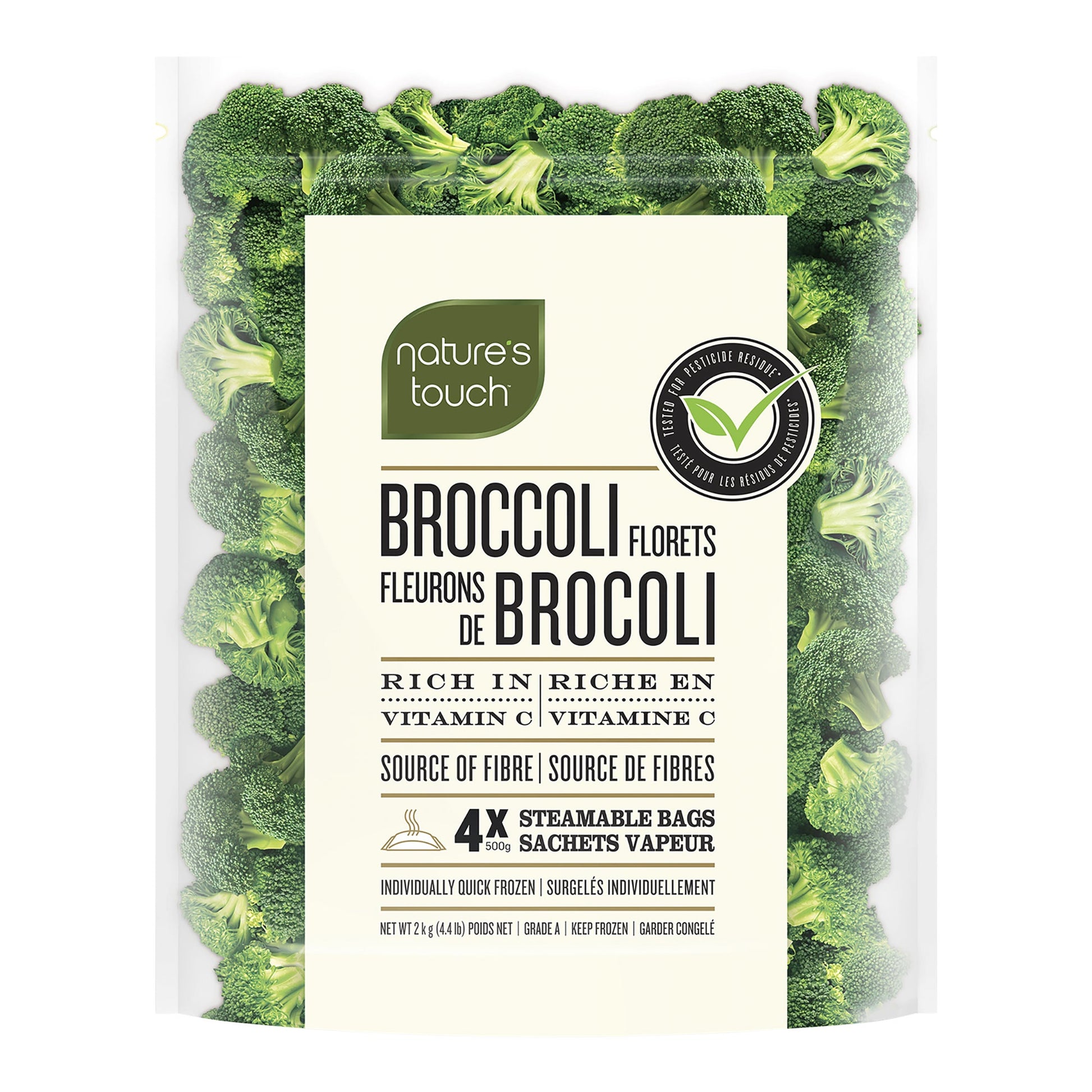 Nature's Touch Frozen Broccoli Florets, 2 kg - image 1