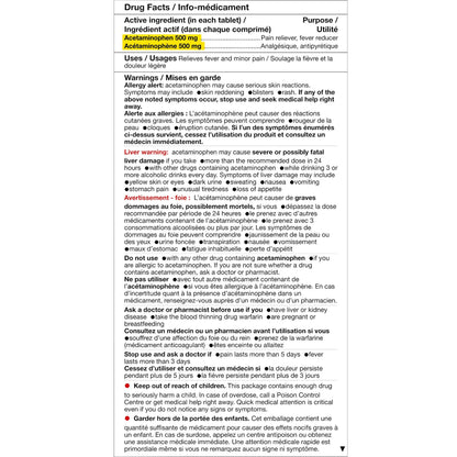 Kirkland Signature Acetaminophen Easy Tab 500mg, 400 tablets - image 2