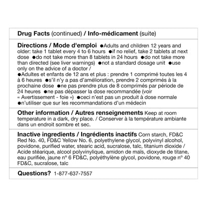 Kirkland Signature Acetaminophen Easy Tab 500mg, 400 tablets - image 3