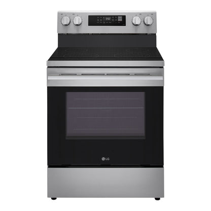 LG 30 in 6.3 cu ft. Stainless Steel Electric Freestanding Range with True Convection and Air Fry - image 1