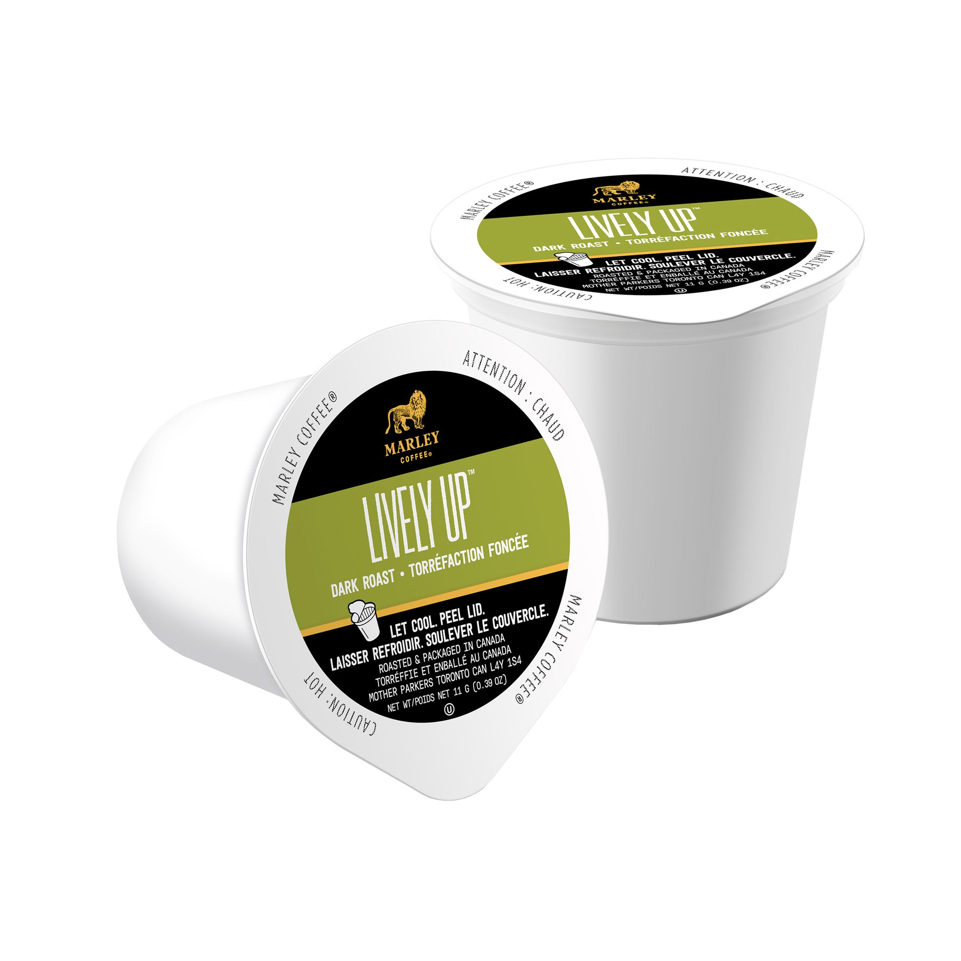 Marley Coffee Lively Up Dark Roast Fairtrade Coffee K Cup Pods, 96-count - image 2