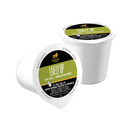 Marley Coffee Lively Up Dark Roast Fairtrade Coffee K Cup Pods, 96-count - image 2