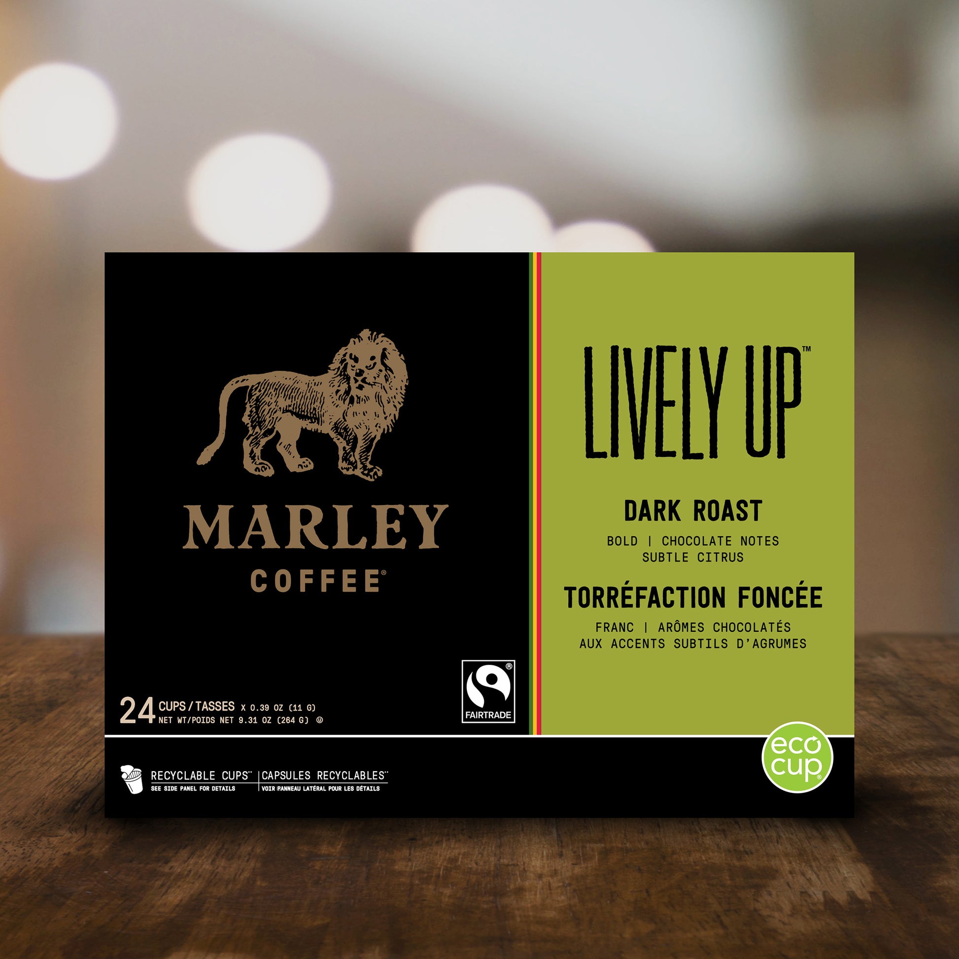 Marley Coffee Lively Up Dark Roast Fairtrade Coffee K Cup Pods, 96-count - image 4