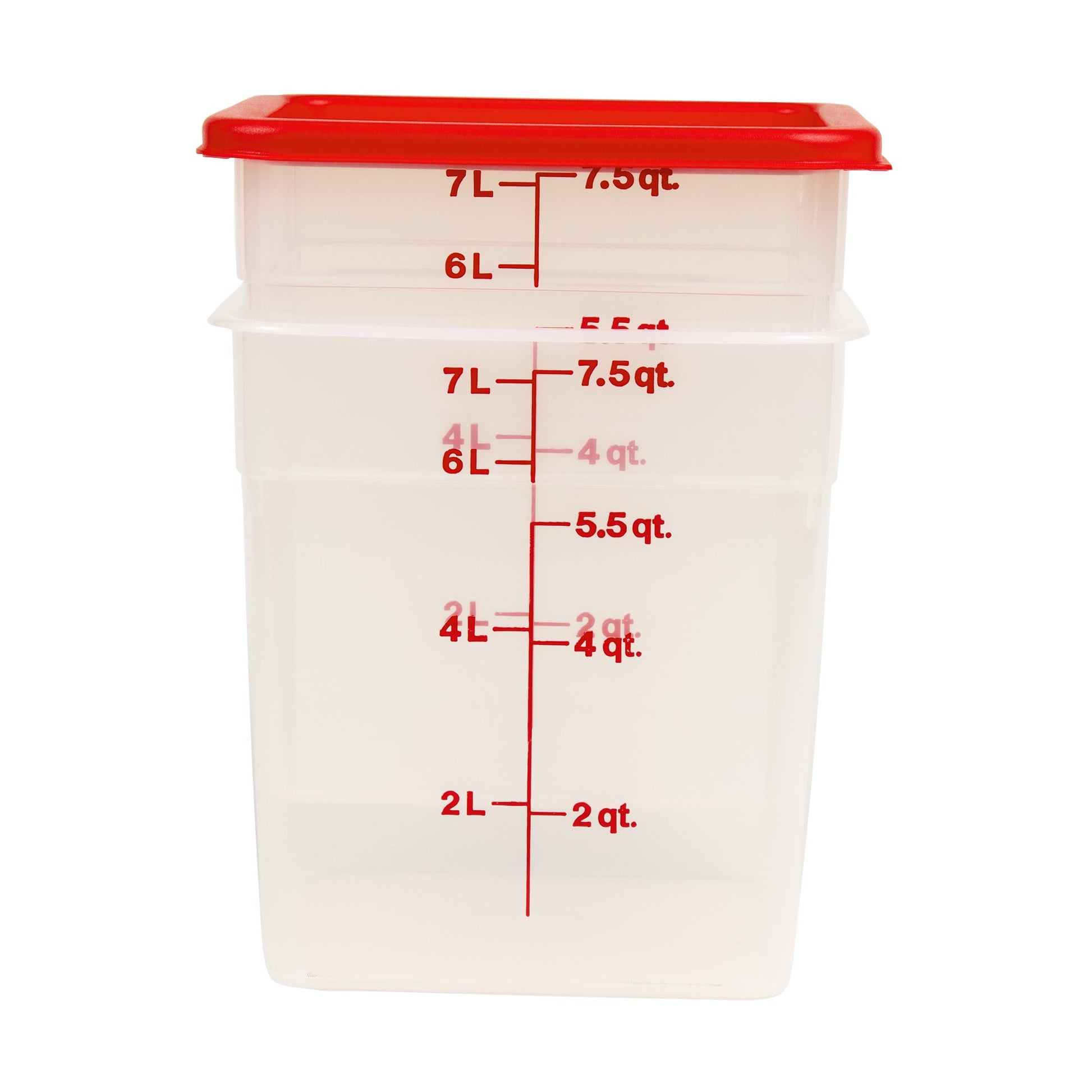 Cambro CamSquare Translucent Containers and Lids 7.5 L, Pack of 2 - image 1