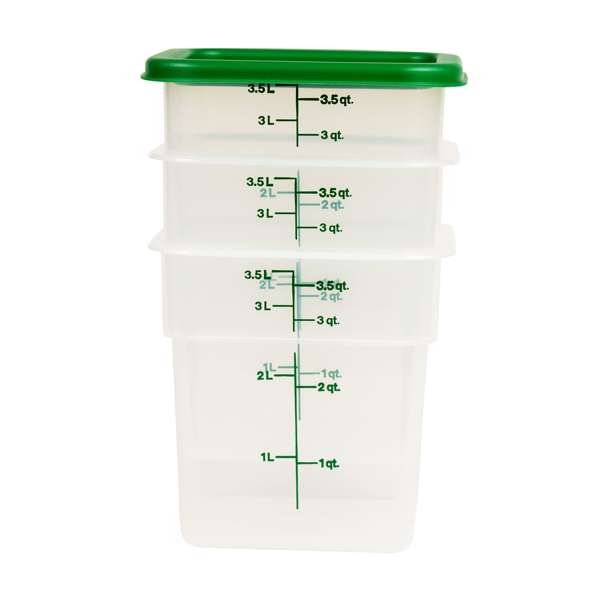 Cambro CamSquare 3.79 L Translucent Containers and Lids, Pack of 3 - image 1