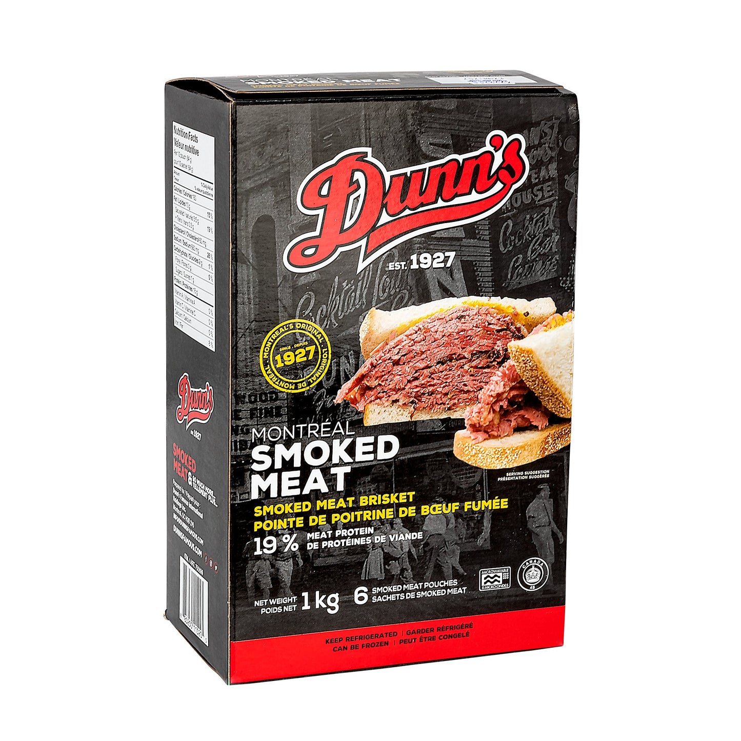 Dunn's Montreal Smoked Meat Pouches, 6 x 168 g - image 1