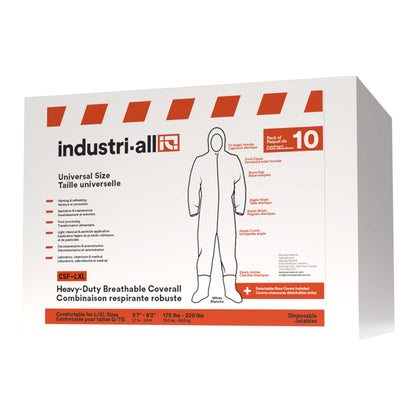 Heavy-duty breathable coverall, case of 10 pcs - image 2