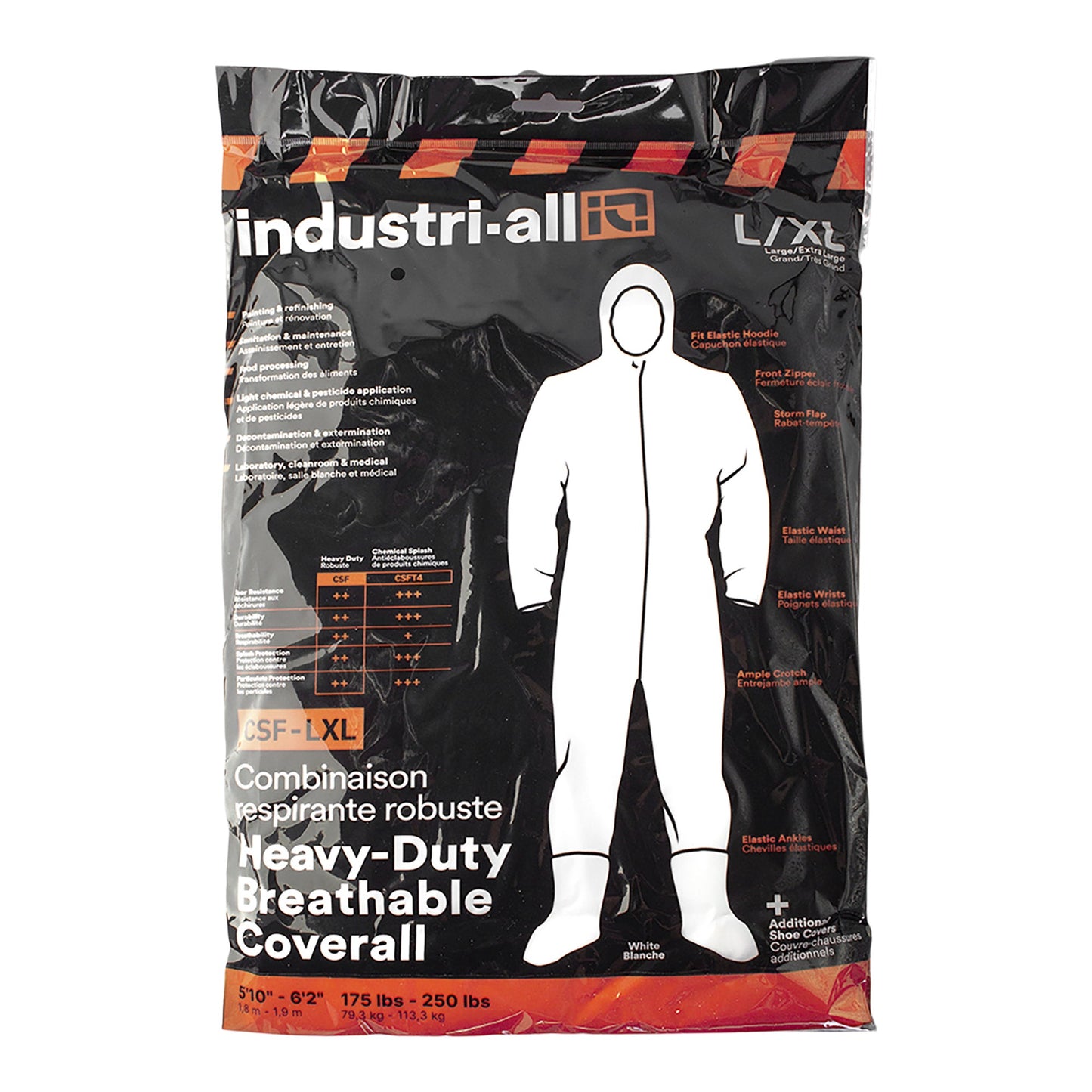 Heavy-duty breathable coverall, case of 10 pcs - image 3