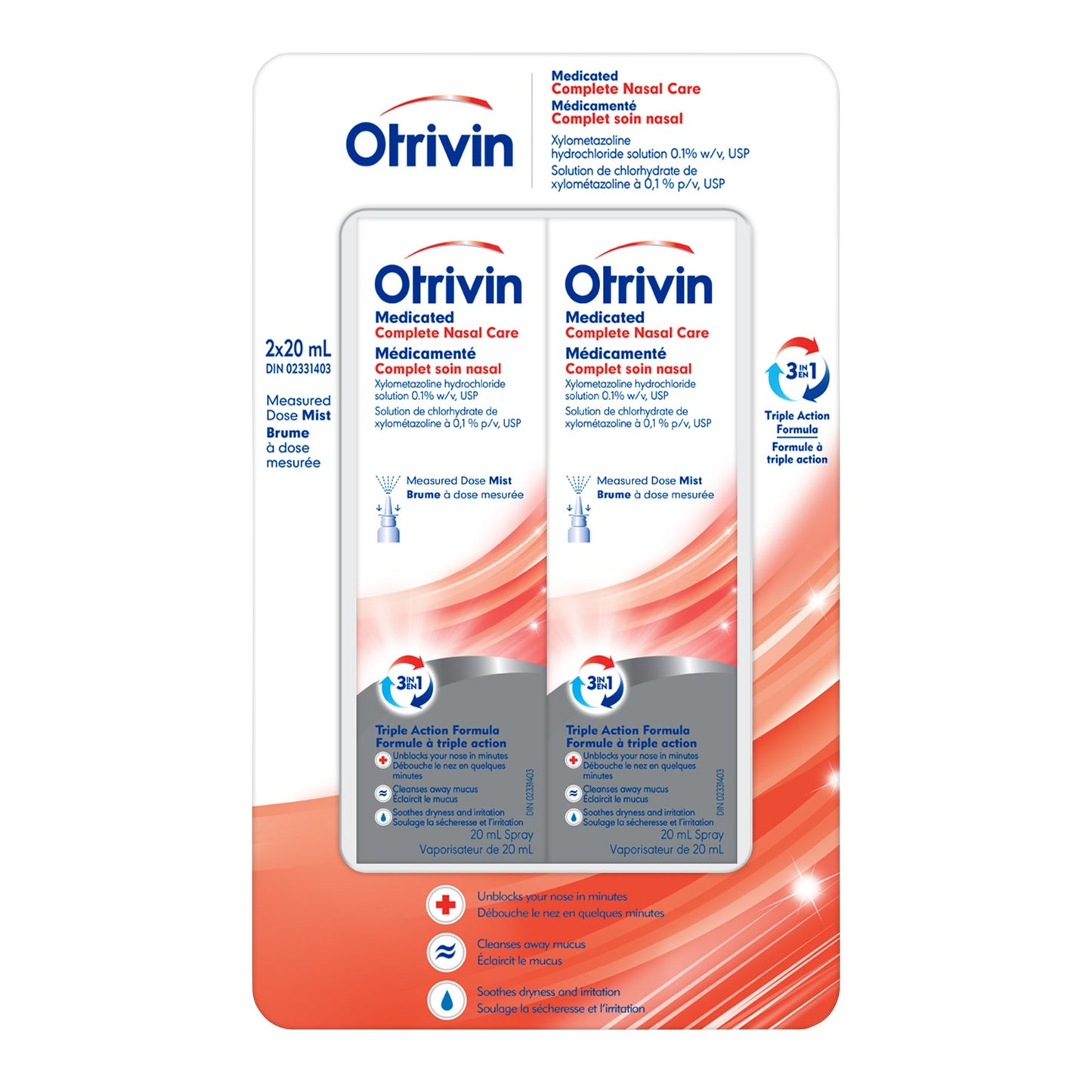 Otrivin Complete Nasal Care, 2 x 20mL - image 1