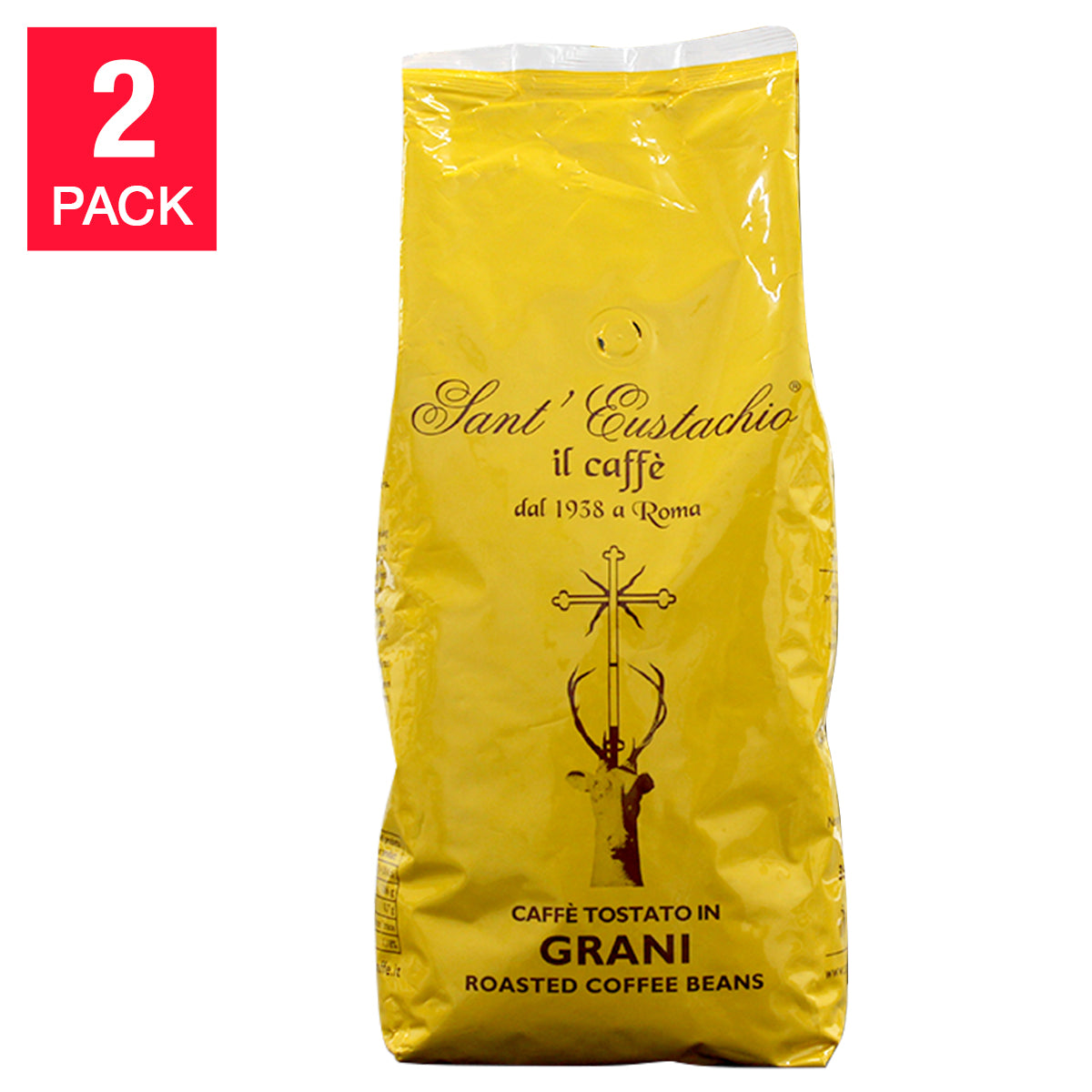 Caffè Sant'Eustachio - Roasted Beans Coffee from Rome, Italy premium selection, 2 x 1 kg - image 1