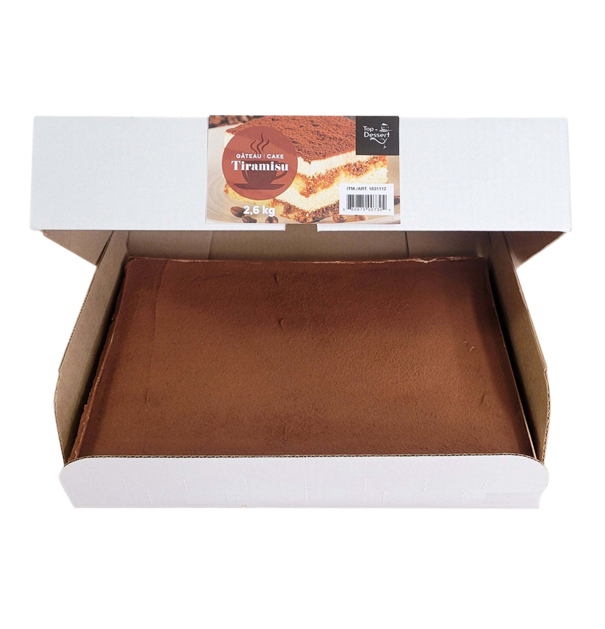 Top Dessert Frozen Tiramisu Sheet Cake, 2.6 kg - image 1