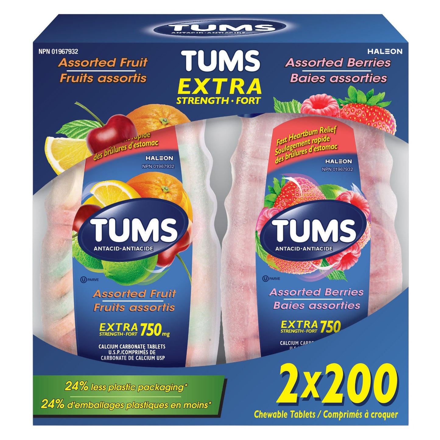 Tums Extra Strength, 2 × 200 - image 1