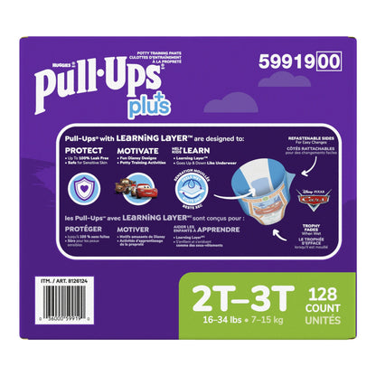 ​Huggies Pull-Ups Plus Training Pants 2T to 3T Boy, 128-pack - image 5