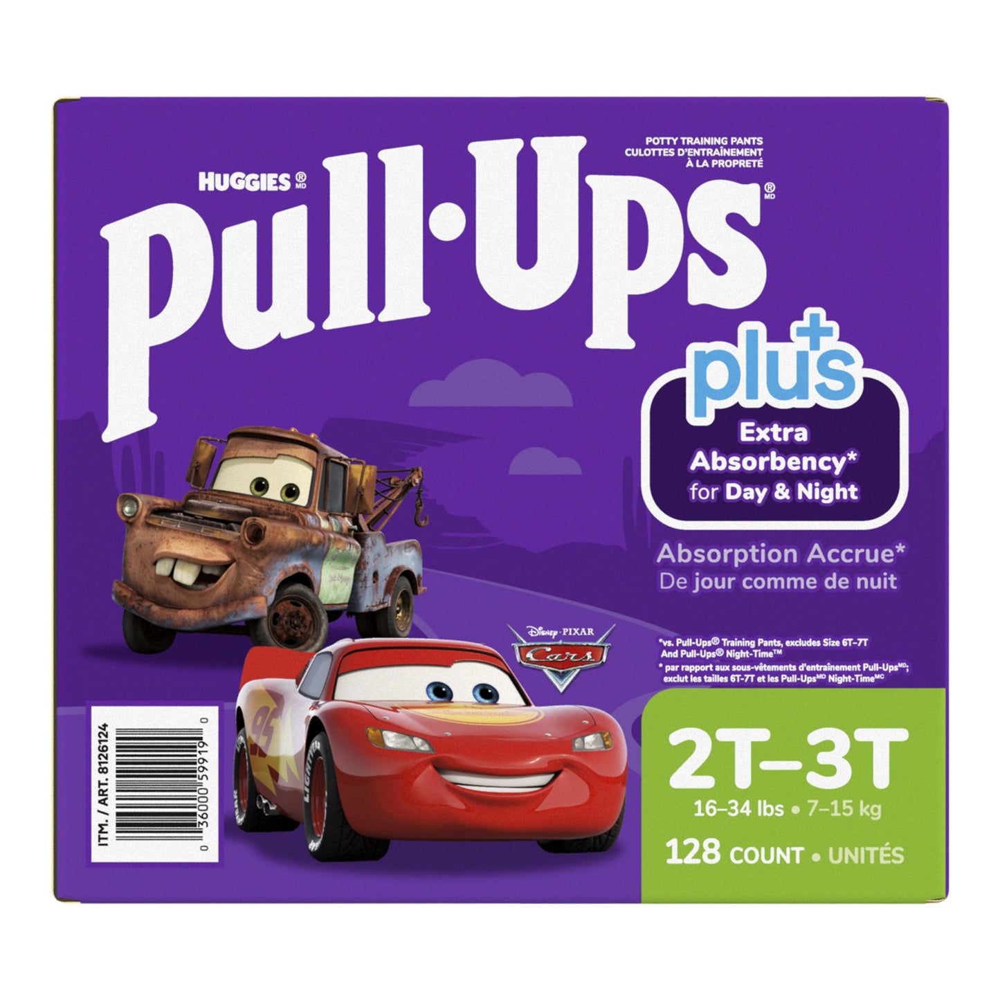 ​Huggies Pull-Ups Plus Training Pants 2T to 3T Boy, 128-pack - image 4