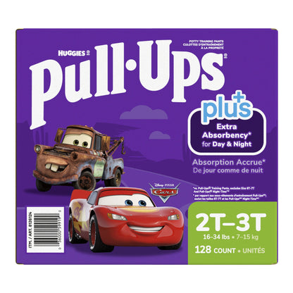 ​Huggies Pull-Ups Plus Training Pants 2T to 3T Boy, 128-pack - image 4