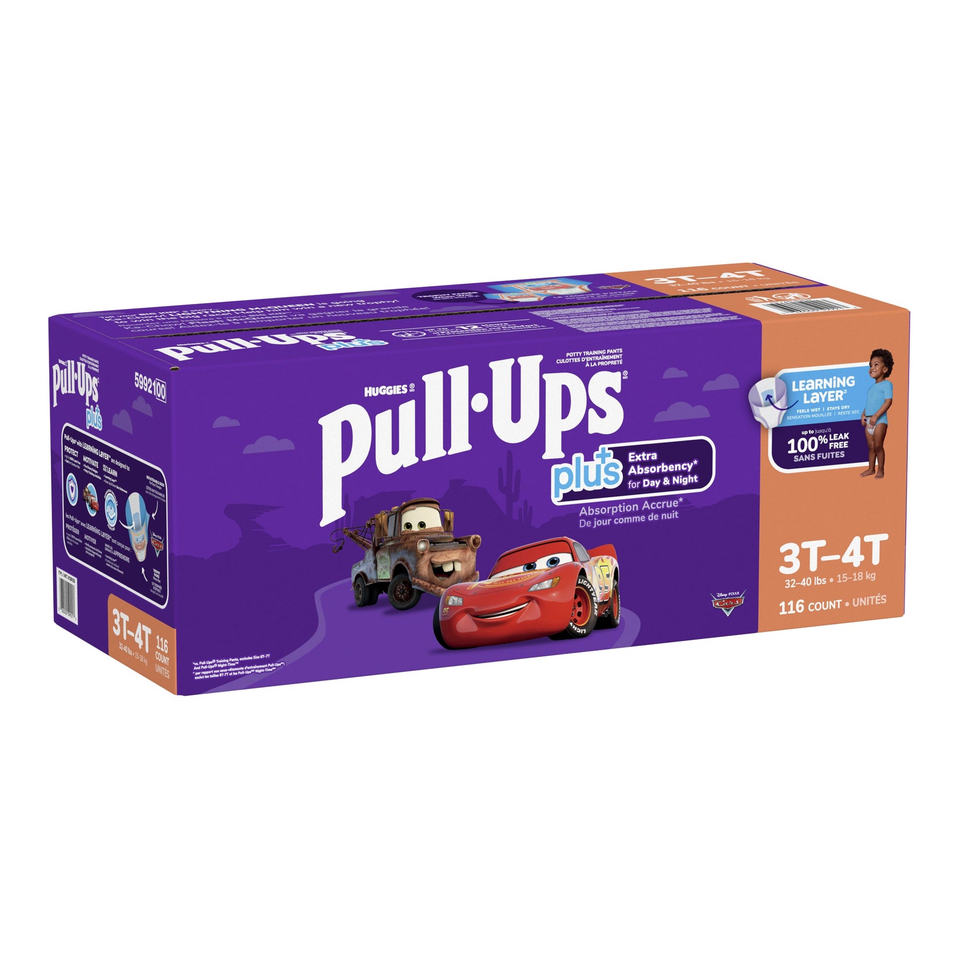 ​Huggies Pull-Ups Plus Training Pants 3T to 4T Boy, 116-pack - image 7