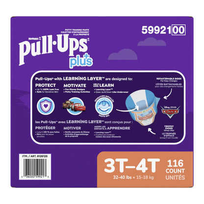 ​Huggies Pull-Ups Plus Training Pants 3T to 4T Boy, 116-pack - image 5